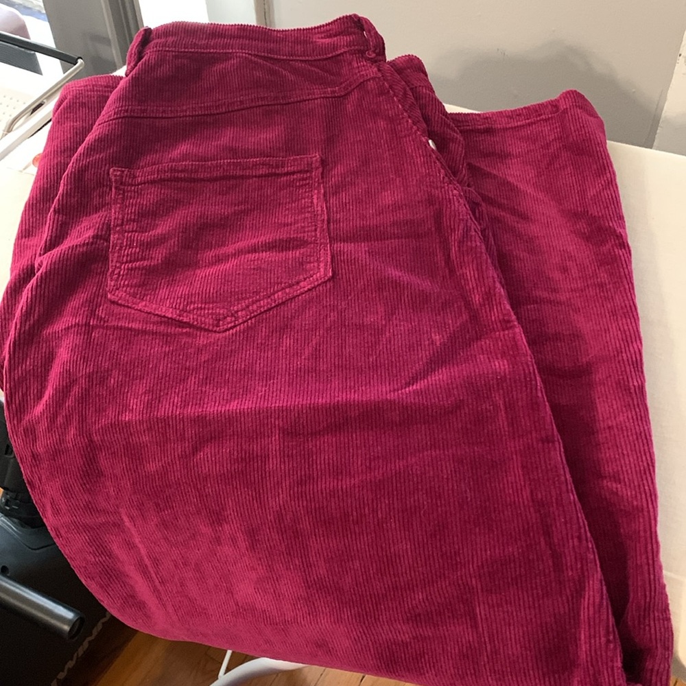 ✨ Anthropologie Madi Front-Slit Corduroy Skirt Sz 12 - Picture 5 of 7
